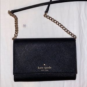 Kate Spade Black Envelope Bag